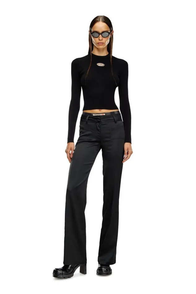 Women Diesel TShirts and Tops MVALARI Black