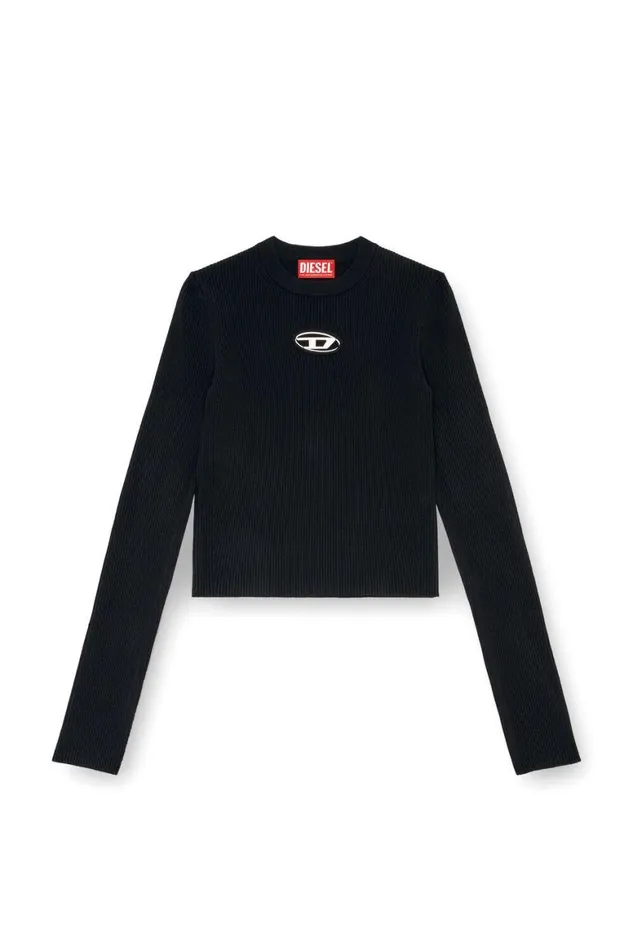 Women Diesel TShirts and Tops MVALARI Black