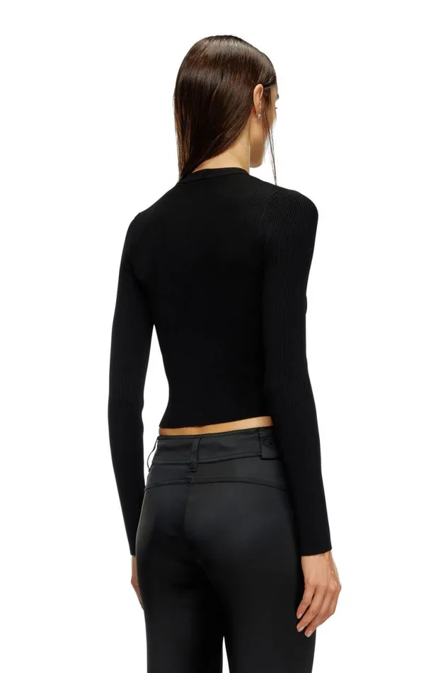 Women Diesel TShirts and Tops MVALARI Black