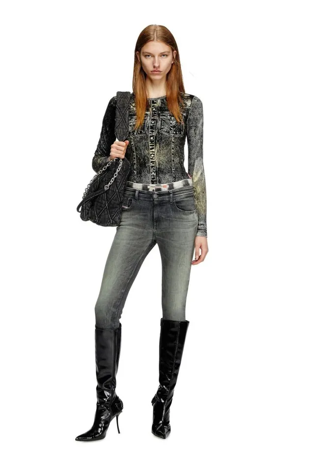 Women Diesel TShirts and Tops TAXY Dark Grey
