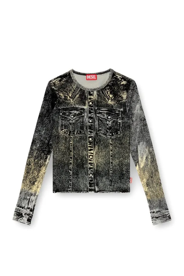 Women Diesel TShirts and Tops TAXY Dark Grey