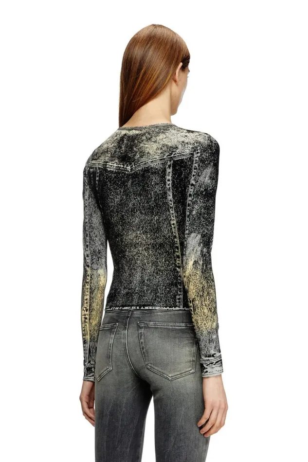 Women Diesel TShirts and Tops TAXY Dark Grey