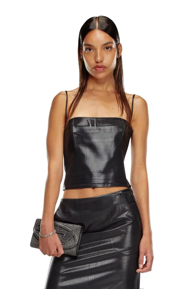 Women Diesel TShirts and Tops TREASURE Blackgrey