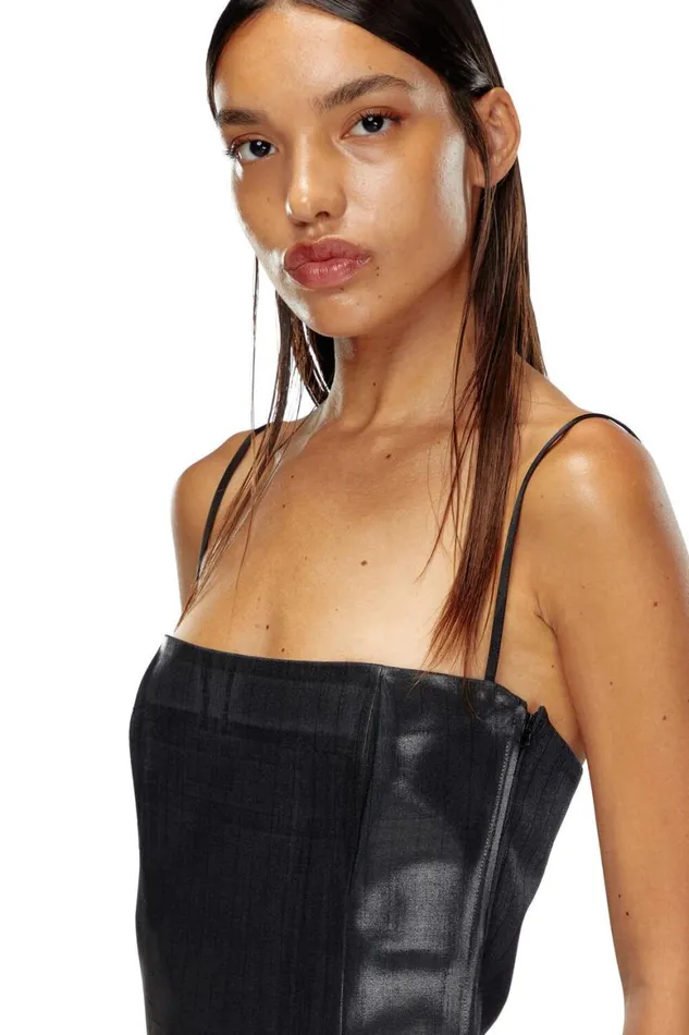 Women Diesel TShirts and Tops TREASURE Blackgrey