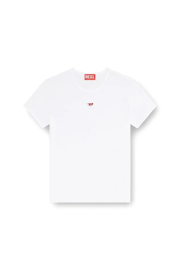 Women Diesel TShirts and Tops TUNCUTIELONGD White