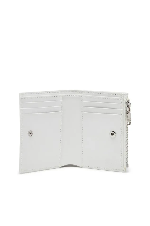 Women Diesel Wallets PLAY BIFOLD ZIP II White Women Diesel Wallets PLAY BIFOLD ZIP II White