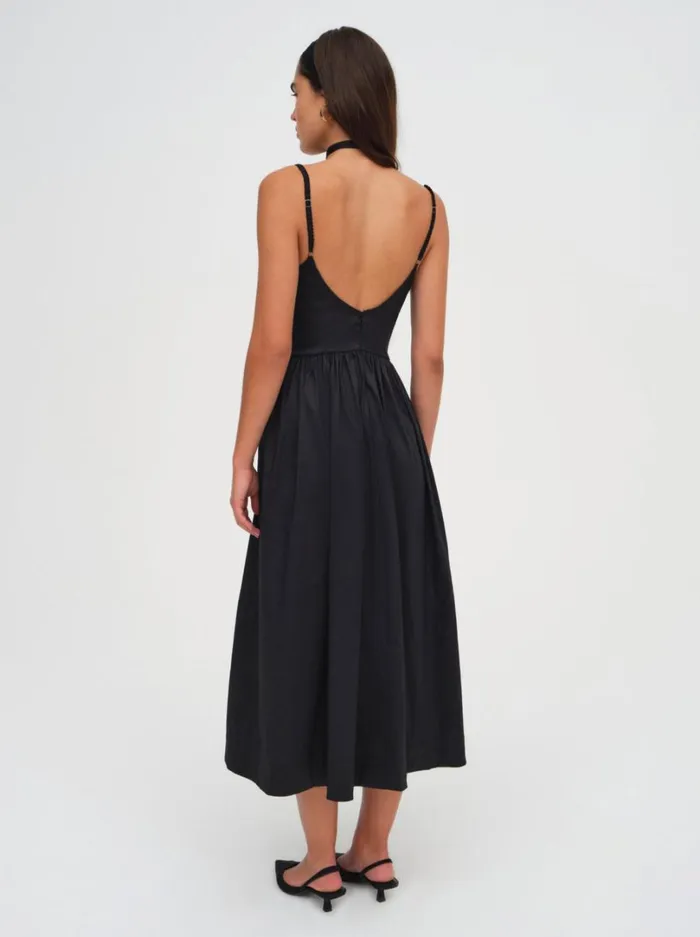 Women Doris Midi Dress Black For Love and Lemons Dresses