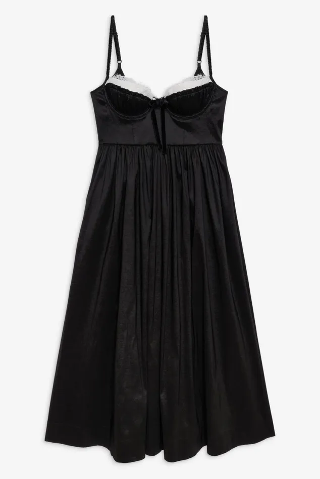 Women Doris Midi Dress Black For Love and Lemons Dresses