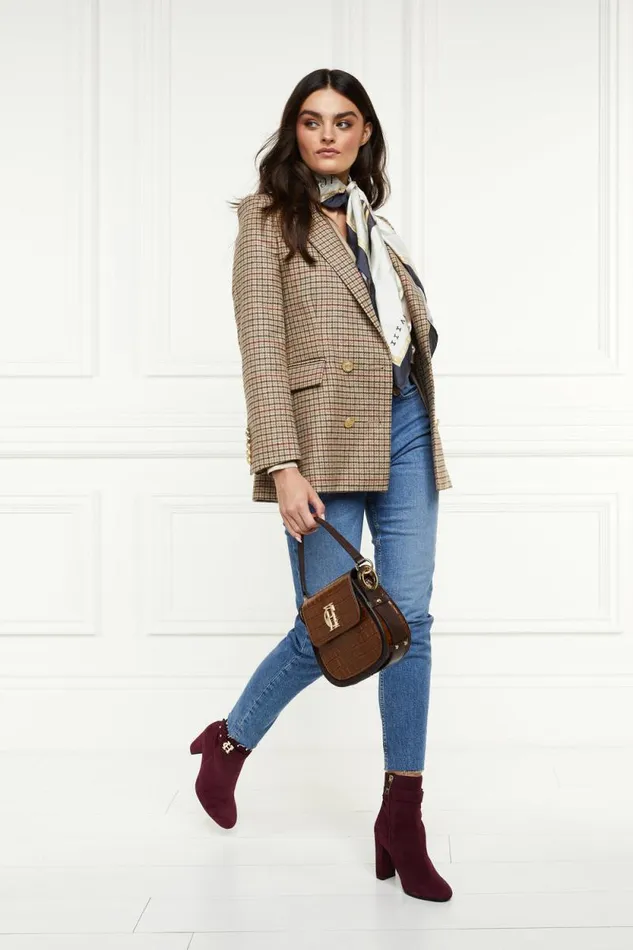 Women Double Breasted Blazer Charlton Tweed Holland Cooper Tailoring