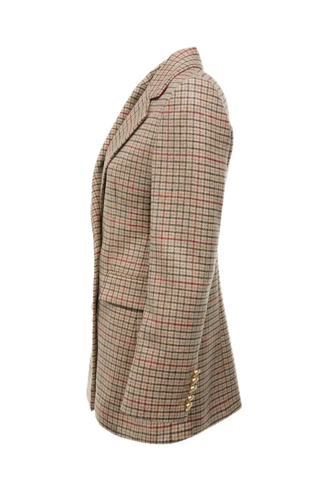 Women Double Breasted Blazer Charlton Tweed Holland Cooper Tailoring
