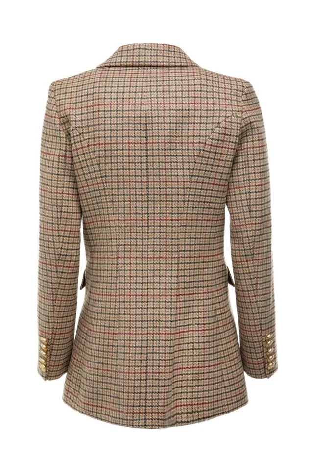 Women Double Breasted Blazer Charlton Tweed Holland Cooper Tailoring
