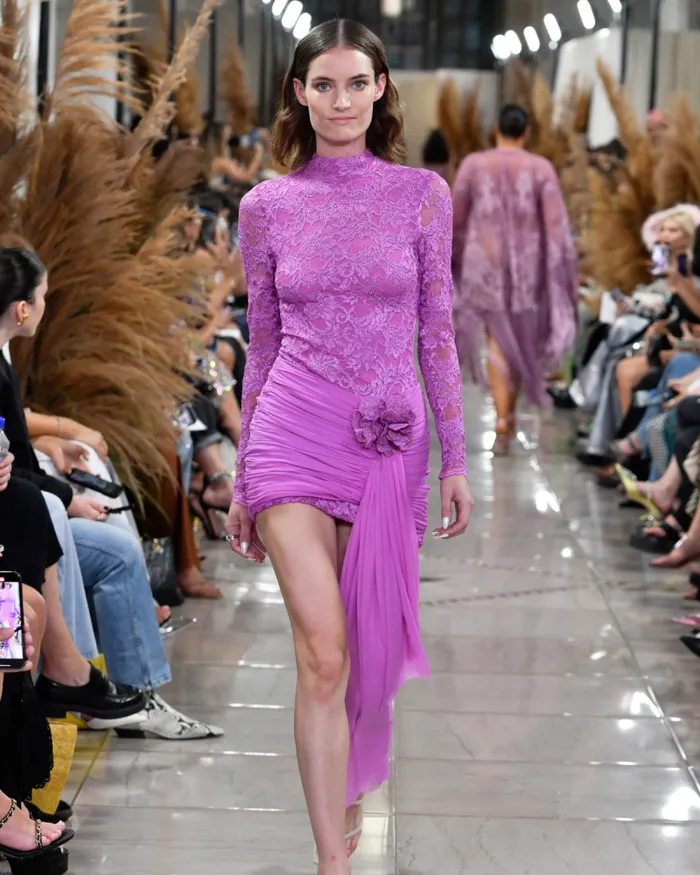 Women Dresses and Jumpsuits PatBO Embroidered Lace Mini Dress Bright Lilac