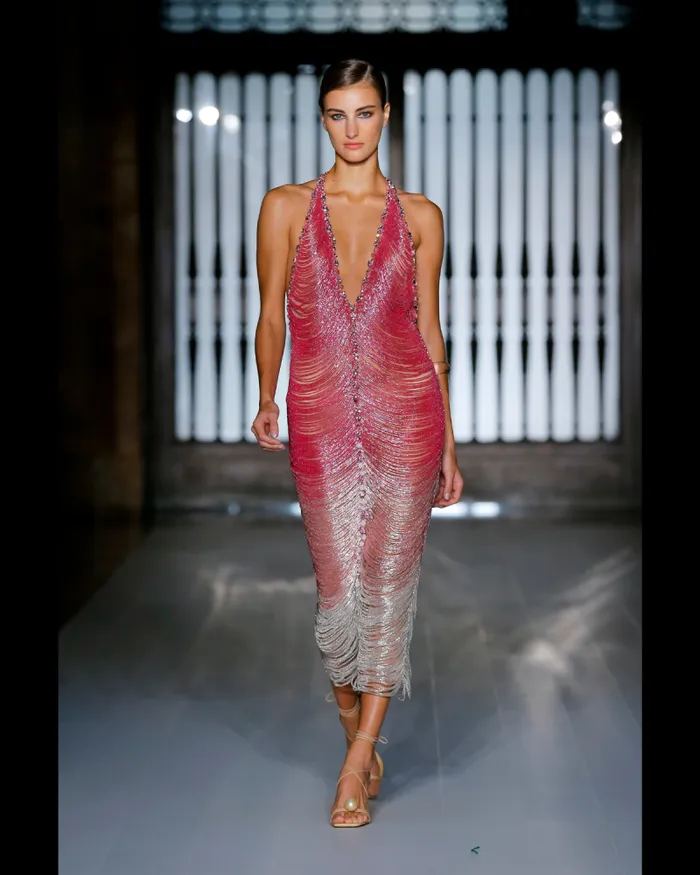Women Dresses and Jumpsuits PatBO HANDBEADED OMBRE GOWN RUNWAY Malibu