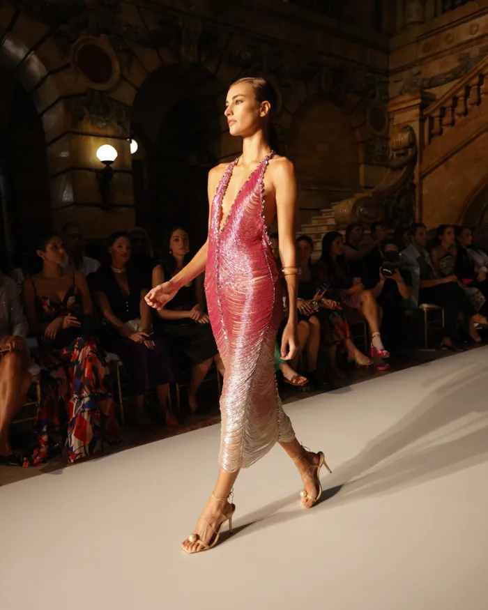 Women Dresses and Jumpsuits PatBO HANDBEADED OMBRE GOWN RUNWAY Malibu