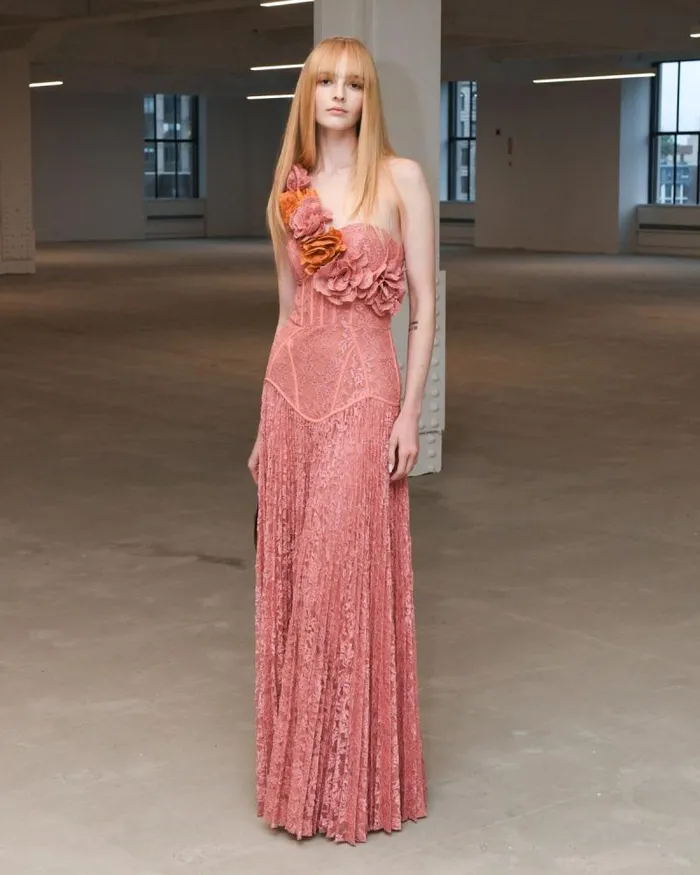 Women Dresses and Jumpsuits PatBO Lace Bustier Maxi Dress Rose