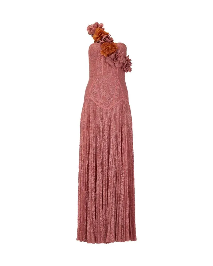 Women Dresses and Jumpsuits PatBO Lace Bustier Maxi Dress Rose