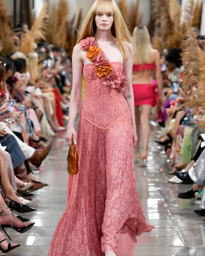 Women Dresses and Jumpsuits PatBO Lace Bustier Maxi Dress Rose