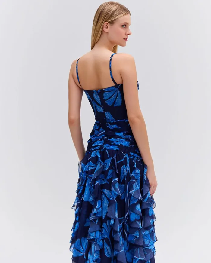 Women Dresses and Jumpsuits PatBO NIGHTFLOWER BUSTIER MAXI DRESS FINAL SALE Indigo