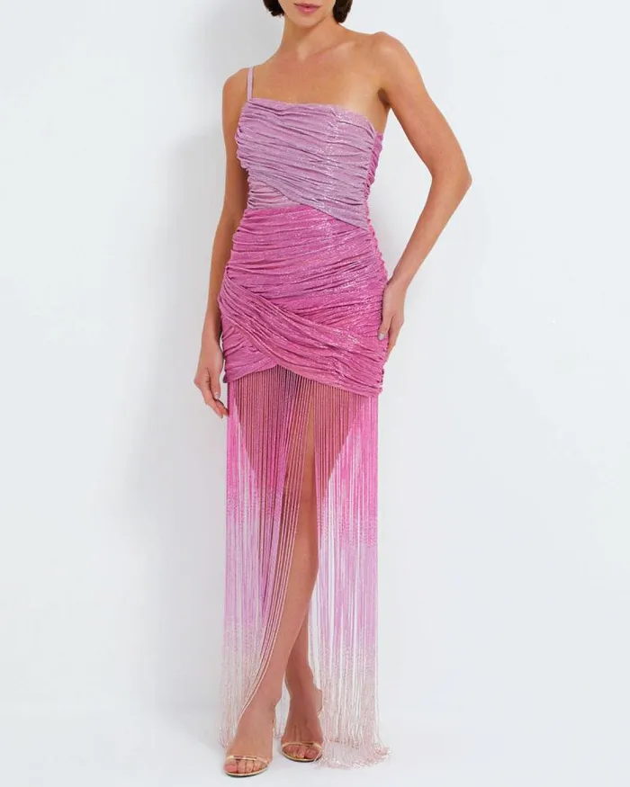 Women Dresses and Jumpsuits PatBO Ombre Beaded Gown EXCLUSIVE Pop Pink