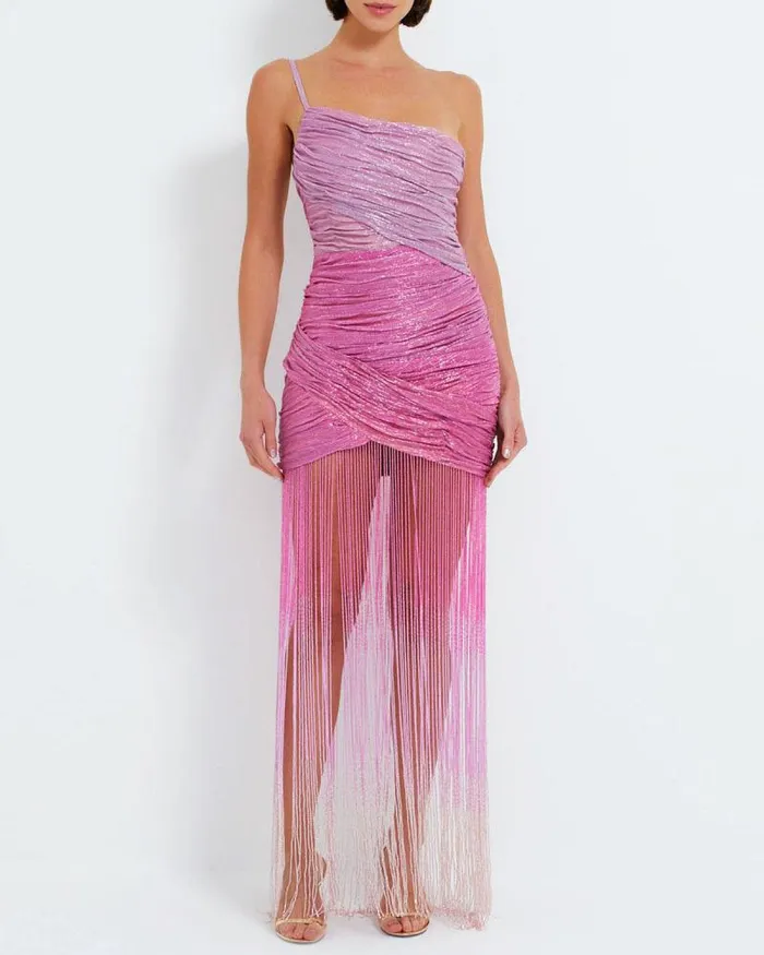 Women Dresses and Jumpsuits PatBO Ombre Beaded Gown EXCLUSIVE Pop Pink