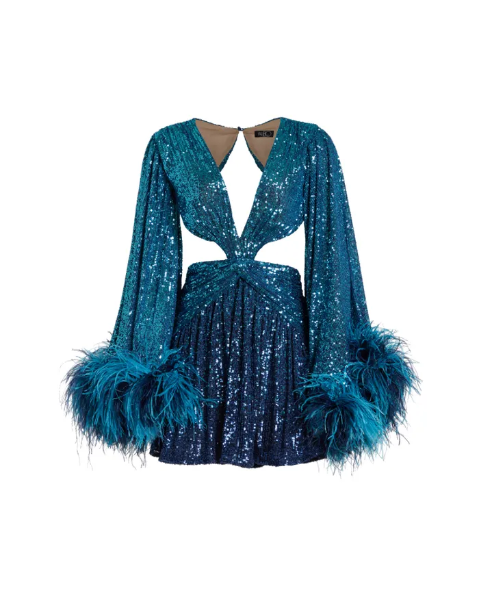 Women Dresses and Jumpsuits PatBO OMBRE SEQUIN MINI DRESS FINAL SALE High Tide