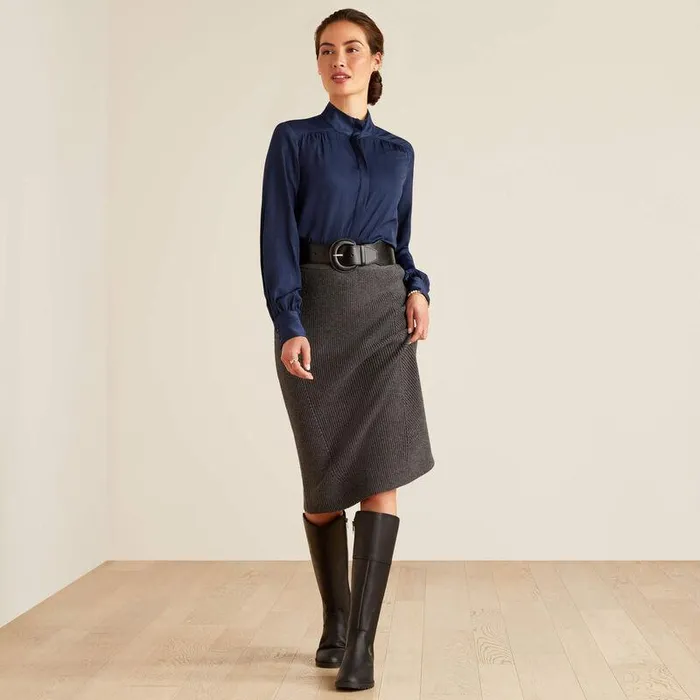 Women Dresses and Skirts Ariat Malvern Skirt Charcoal Women Dresses and Skirts Ariat Malvern Skirt Charcoal