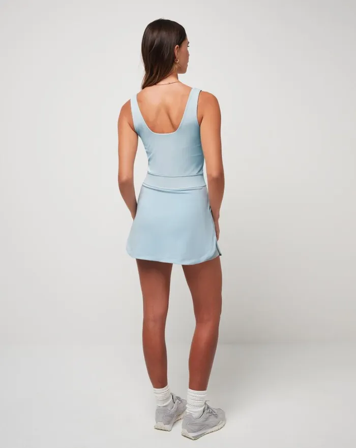 Women Dresses TravisMathew ROYAL TREATMENT MOVEKNIT DRESS Celestial Blue Women Dresses TravisMathew ROYAL TREATMENT MOVEKNIT DRESS Celestial Blue