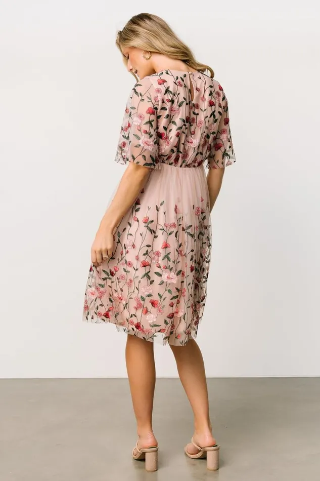 Women Duchess Tulle Dress Rose Garden Baltic Born Short Dresses Women Duchess Tulle Dress Rose Garden Baltic Born Short Dresses