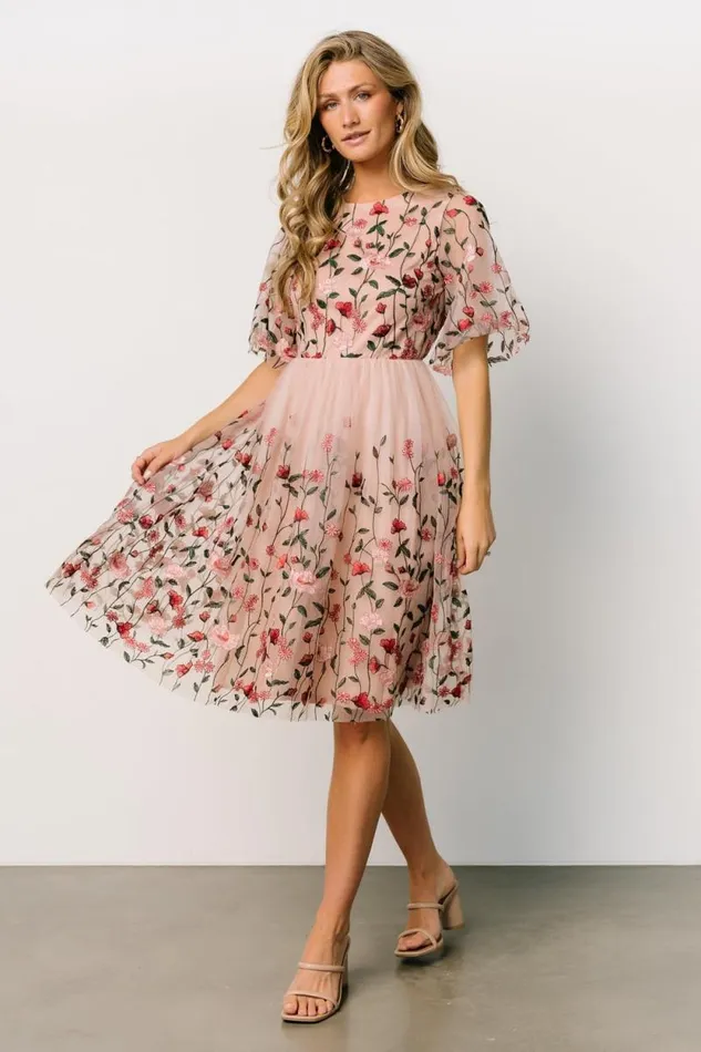 Women Duchess Tulle Dress Rose Garden Baltic Born Short Dresses Women Duchess Tulle Dress Rose Garden Baltic Born Short Dresses