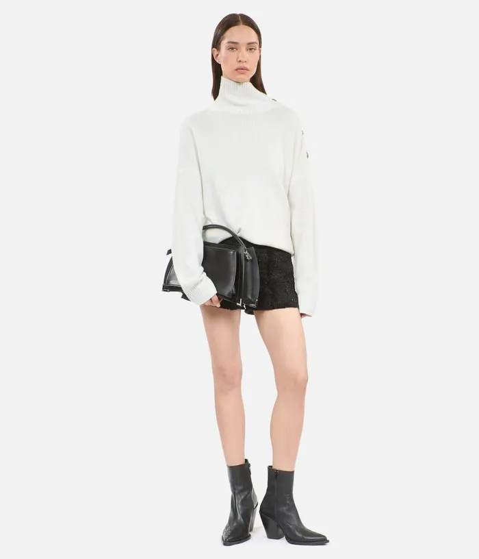 Women Ecru Wool And Cashmere Sweater THE KOOPLES Sweaters