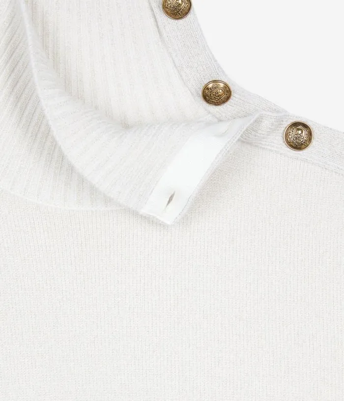 Women Ecru Wool And Cashmere Sweater THE KOOPLES Sweaters