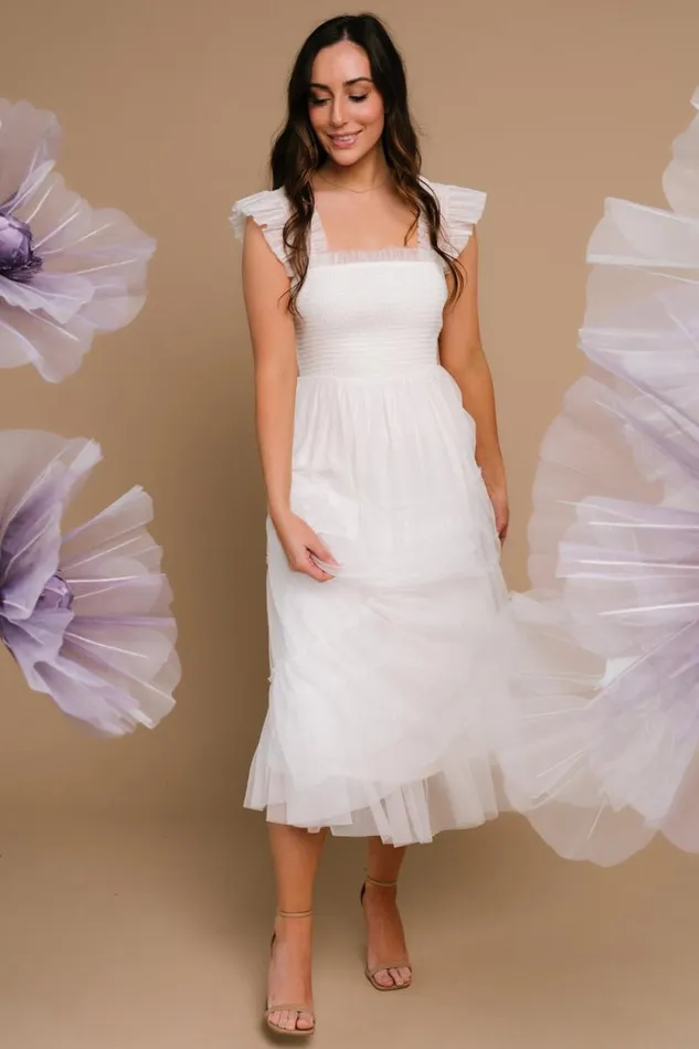 Women Emma Smocked Tulle Dress Off White Baltic Born Tulle Styles Women Emma Smocked Tulle Dress Off White Baltic Born Tulle Styles