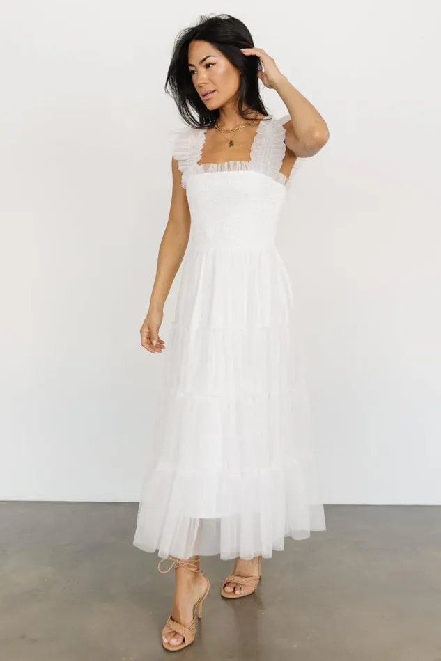 Women Emma Smocked Tulle Dress Off White Baltic Born Tulle Styles Women Emma Smocked Tulle Dress Off White Baltic Born Tulle Styles
