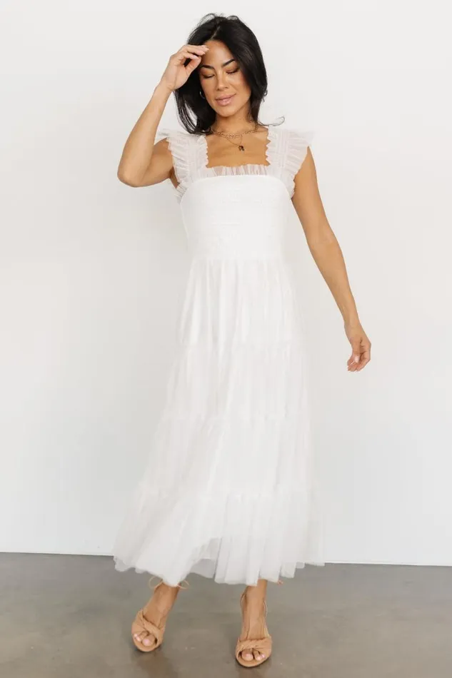 Women Emma Smocked Tulle Dress Off White Baltic Born Tulle Styles Women Emma Smocked Tulle Dress Off White Baltic Born Tulle Styles