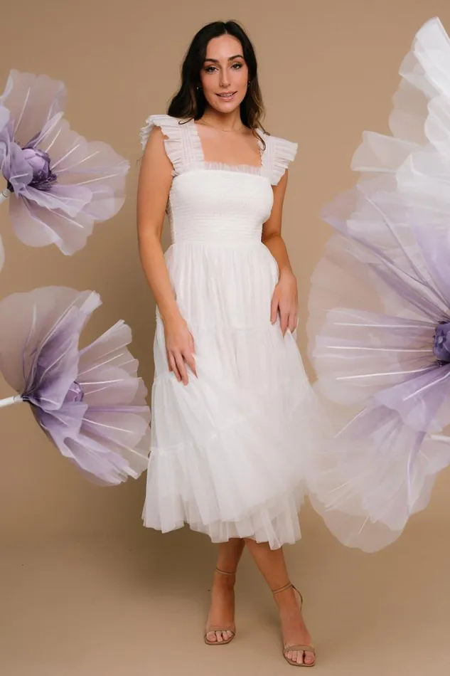 Women Emma Smocked Tulle Dress Off White Baltic Born Tulle Styles Women Emma Smocked Tulle Dress Off White Baltic Born Tulle Styles