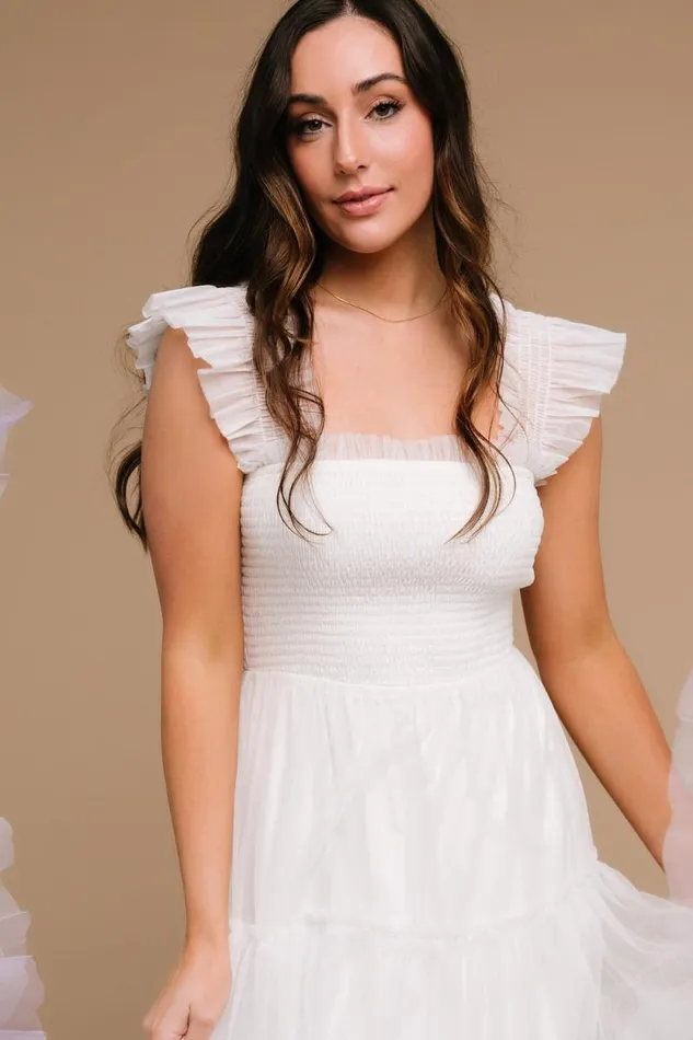 Women Emma Smocked Tulle Dress Off White Baltic Born Tulle Styles Women Emma Smocked Tulle Dress Off White Baltic Born Tulle Styles