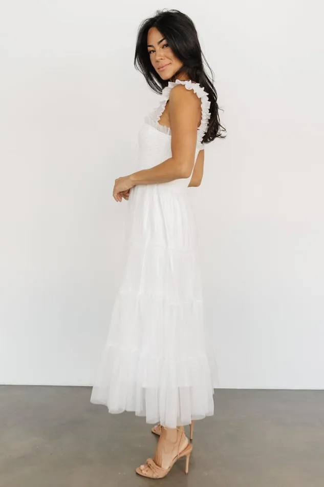 Women Emma Smocked Tulle Dress Off White Baltic Born Tulle Styles Women Emma Smocked Tulle Dress Off White Baltic Born Tulle Styles