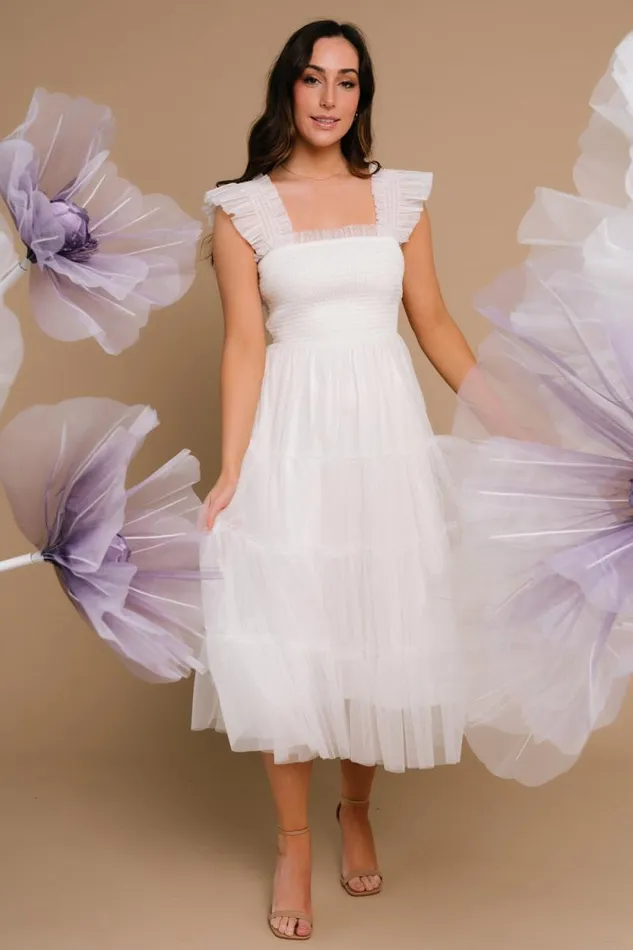 Women Emma Smocked Tulle Dress Off White Baltic Born Tulle Styles Women Emma Smocked Tulle Dress Off White Baltic Born Tulle Styles