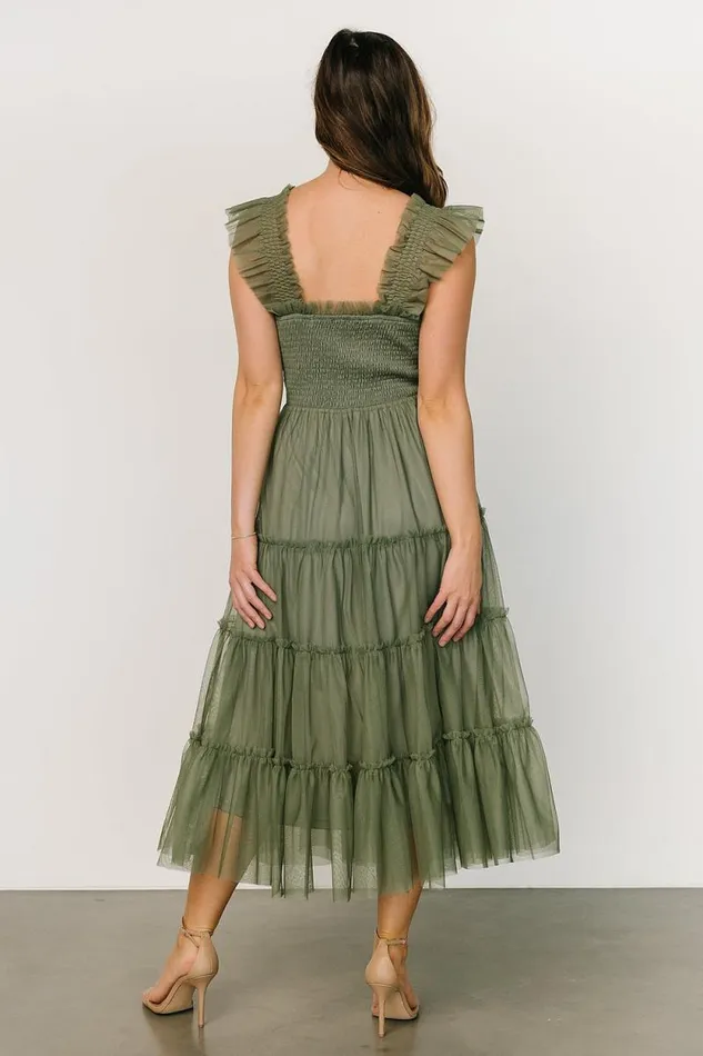 Women Emma Smocked Tulle Dress Sage Baltic Born Tulle Styles Women Emma Smocked Tulle Dress Sage Baltic Born Tulle Styles