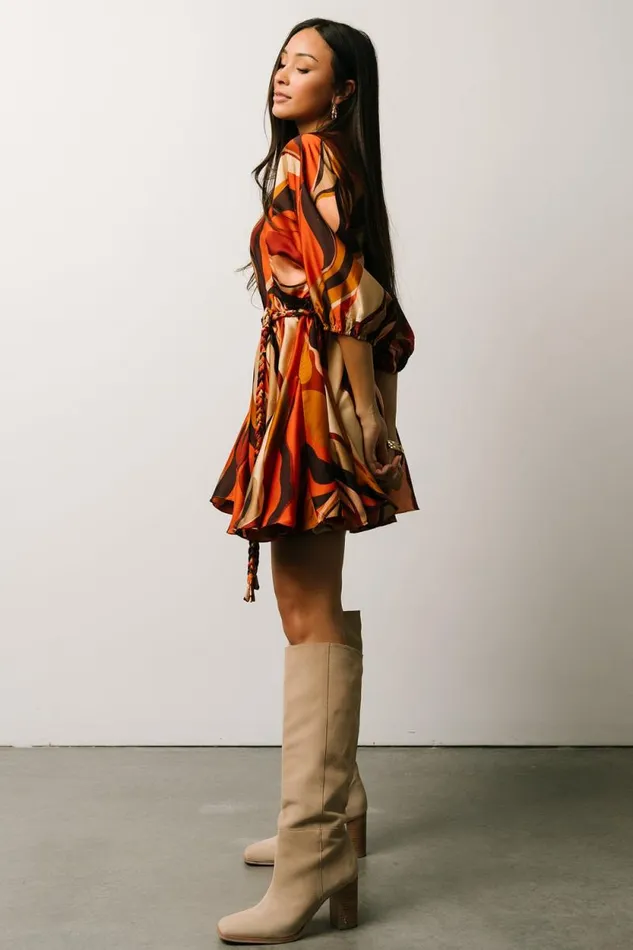 Women Esma Mini Dress Rust Multi Baltic Born Short Dresses Women Esma Mini Dress Rust Multi Baltic Born Short Dresses