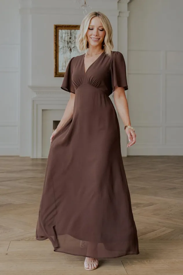 Women Esti Maxi Dress Espresso Baltic Born Maxi Dresses Women Esti Maxi Dress Espresso Baltic Born Maxi Dresses