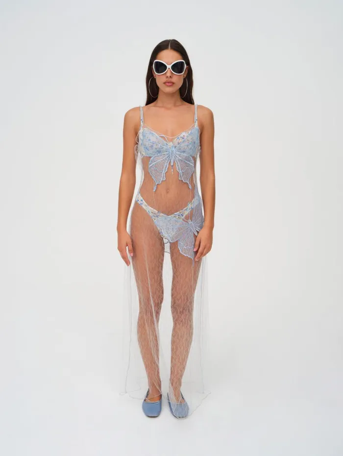 Women Evianna Maxi Dress Blue For Love and Lemons Dresses