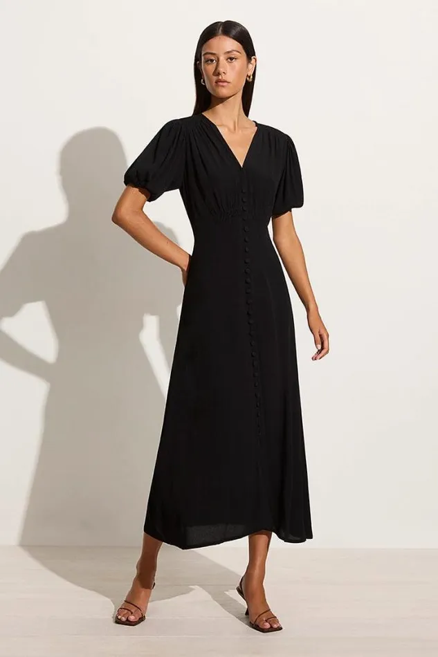 Women Faithfull The Brand Dresses Bellavista Midi Dress Black