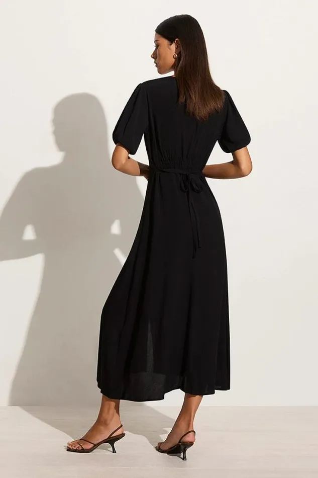 Women Faithfull The Brand Dresses Bellavista Midi Dress Black