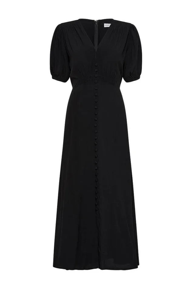 Women Faithfull The Brand Dresses Bellavista Midi Dress Black