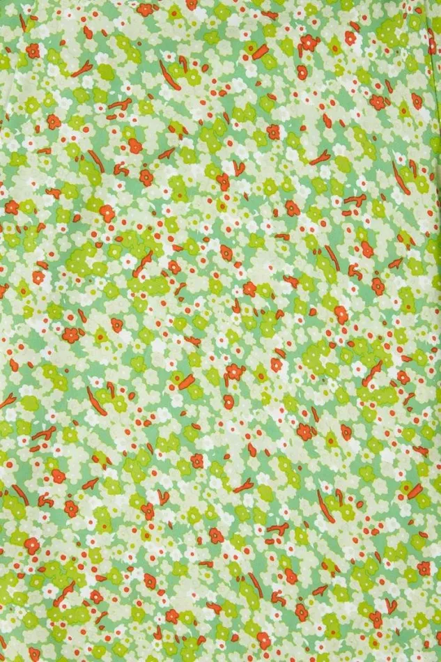 Women Faithfull The Brand Dresses Bellavista Midi Dress Lou Floral Print Green 8211 Final Sale