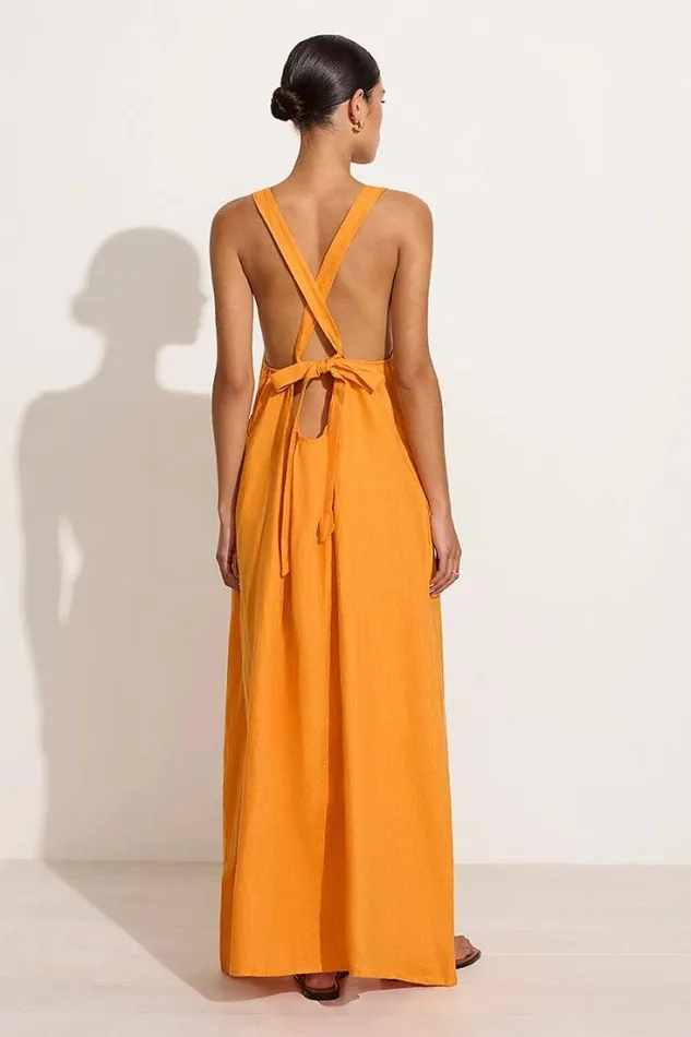 Women Faithfull The Brand Dresses Gaiya Maxi Dress Tuscan Sun 8211 Final Sale