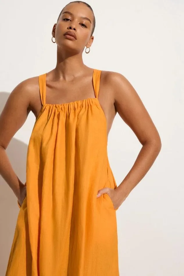 Women Faithfull The Brand Dresses Gaiya Maxi Dress Tuscan Sun 8211 Final Sale