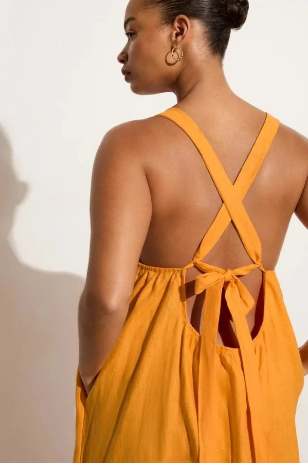 Women Faithfull The Brand Dresses Gaiya Maxi Dress Tuscan Sun 8211 Final Sale