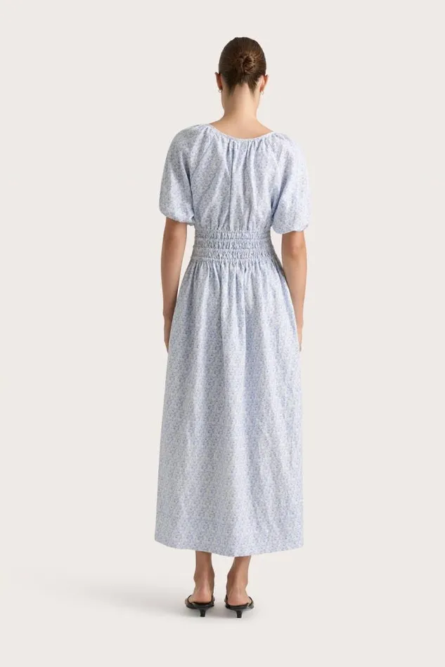 Women Faithfull The Brand Dresses Geriba Maxi Dress Leilani Mid Blue